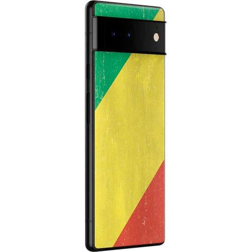 Republic of the Congo Flag Distressed Google Pixel 6 Pro Skin